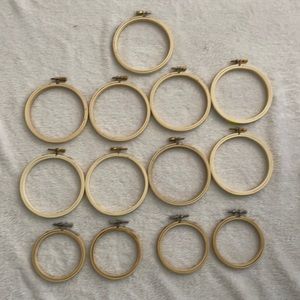 13 Embroidery/Sewing Hoops